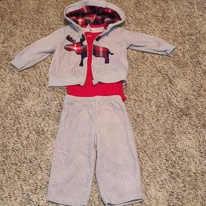 Carter's infant boy fleece set